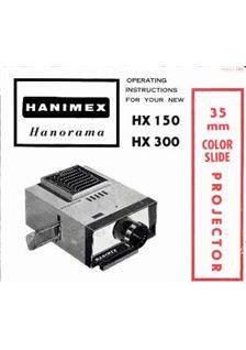 Hanimex Hanorama HX 150 manual. Camera Instructions.